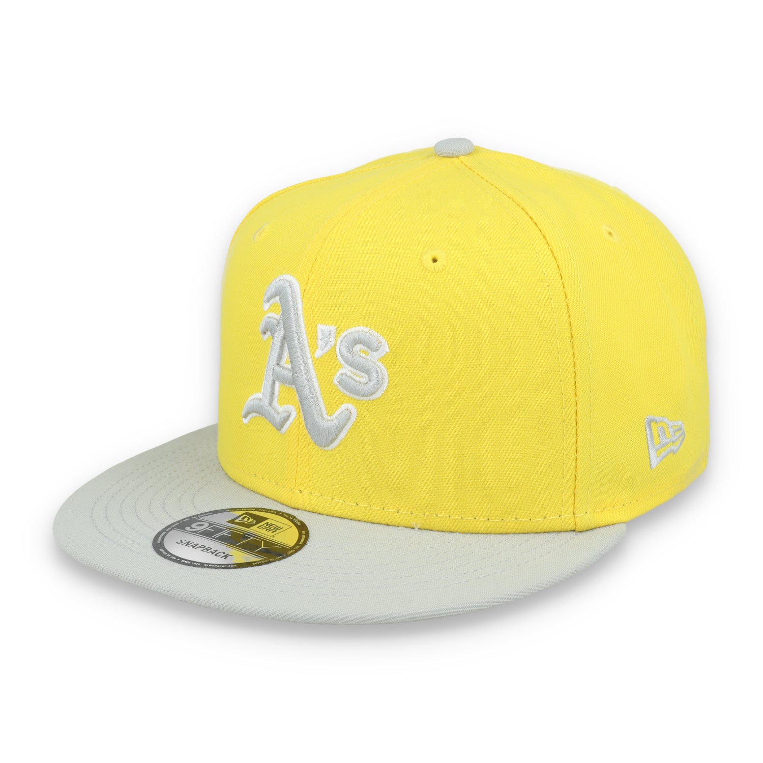 New Era Oakland Athletics 2-Tone Color Pack 9FIFTY Snapback Hat- Yellow/Grey