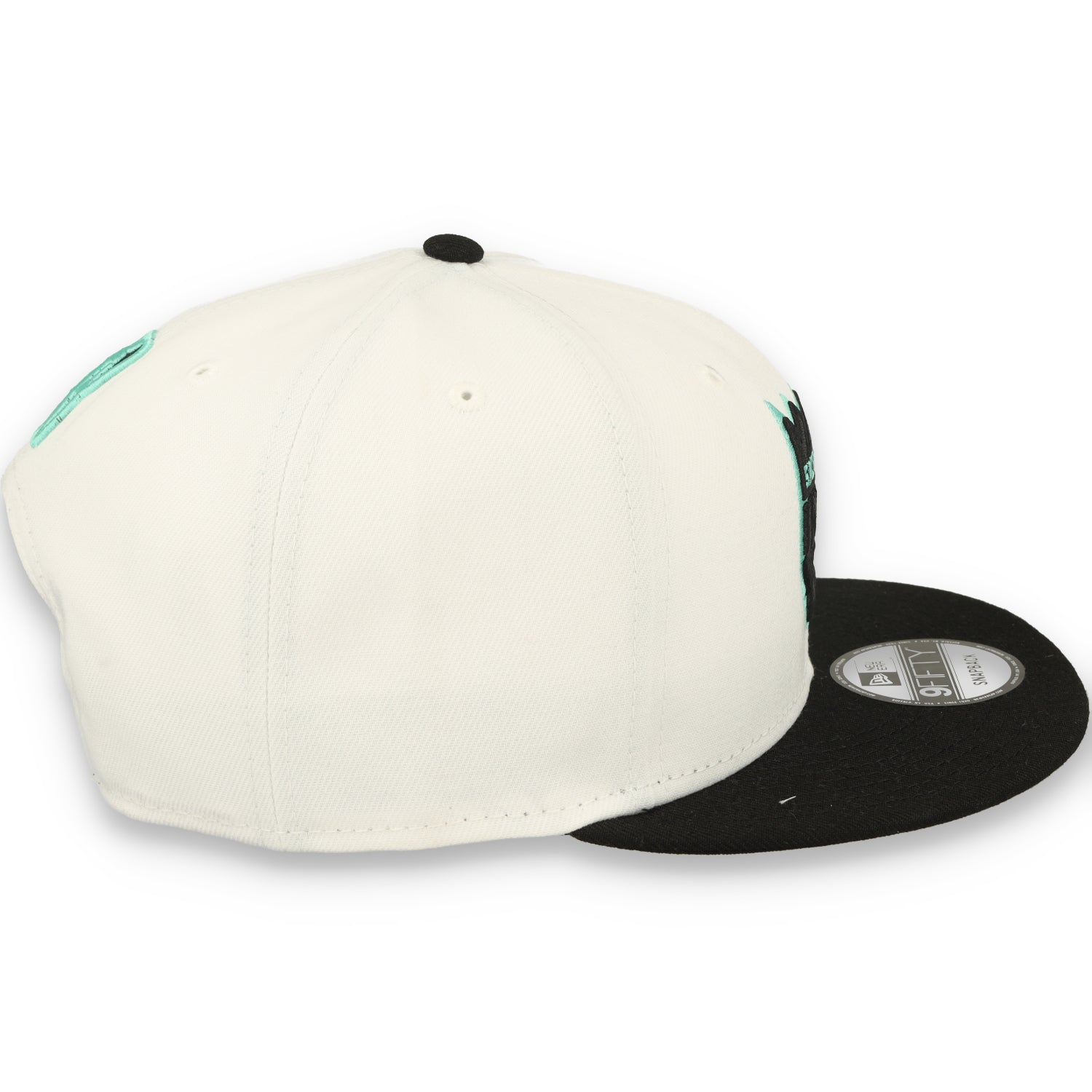 New Era Sacramento Kings 2-Tone Color Pack 9FIFTY Snapback Hat -White/Black/Teal