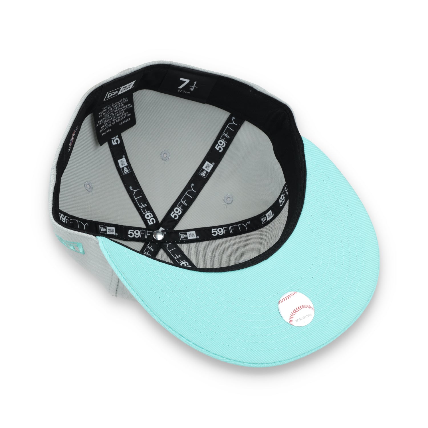 New Era Washington Nationals 2-Tone Color Pack 59FIFTY Fitted Hat-Gray/Turquoise