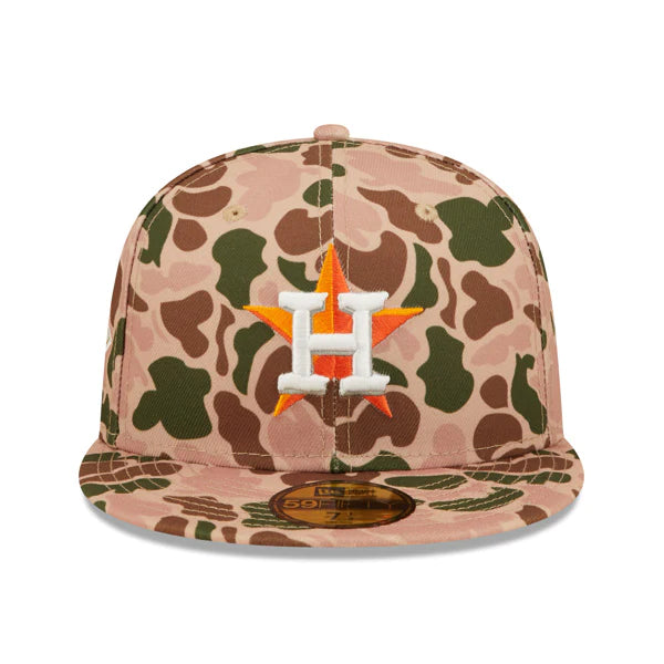 New Era Houston Astros 2017 World Series Side Patch Duck Camo 59FIFTY Fitted Hat