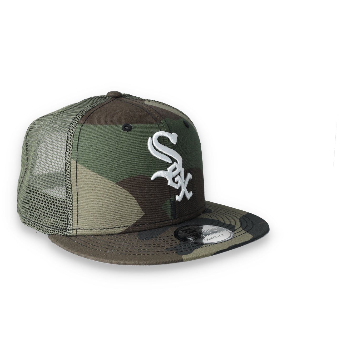 New Era Men's Chicago White Sox Camo Trucker 9FIFTY Snapback Hat