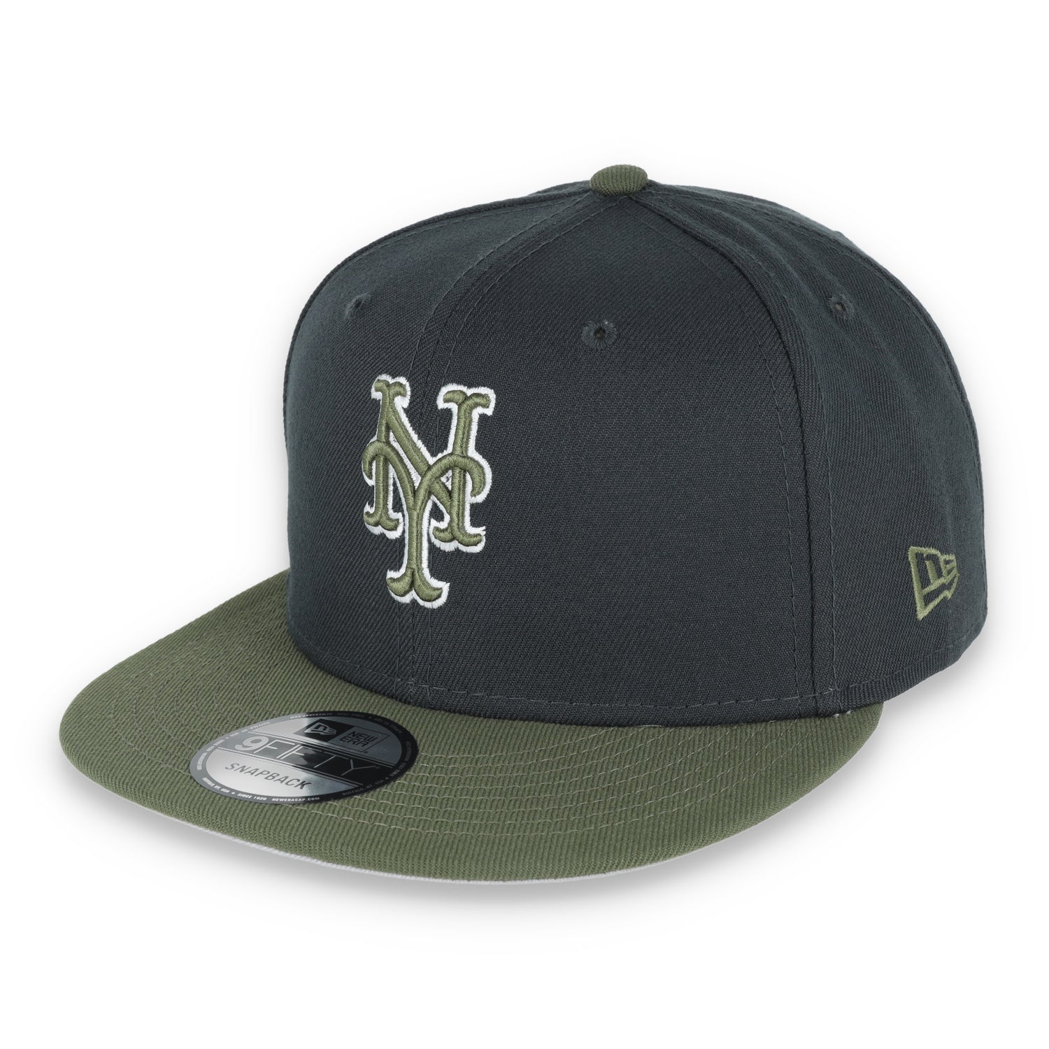 New Era New York Mets 2-Tone Color Pack 9FIFTY Snapback Hat- Grey/Olive