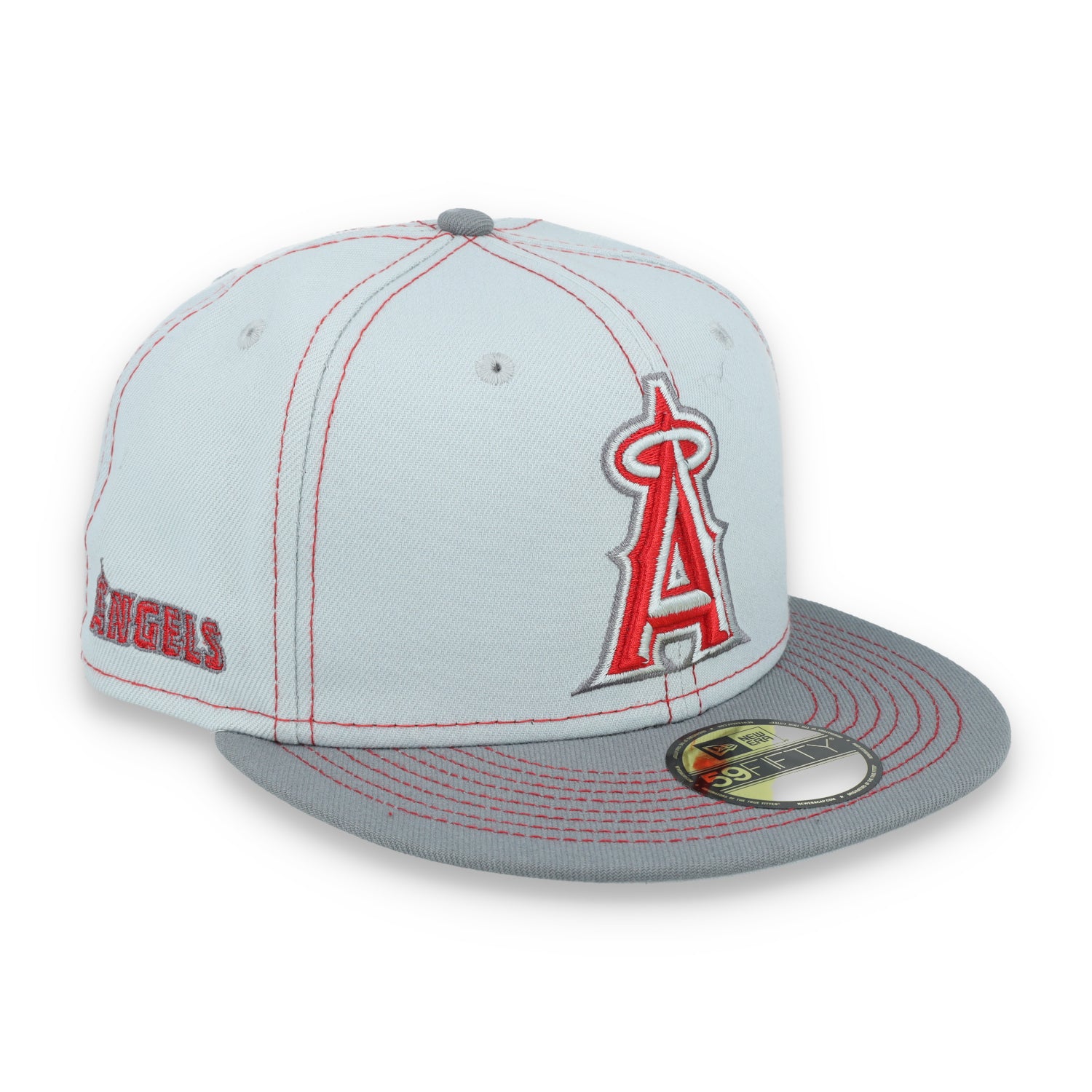 New Era Los Angeles Angels Gray Pop 59FIFTY Fitted Hat- Gray
