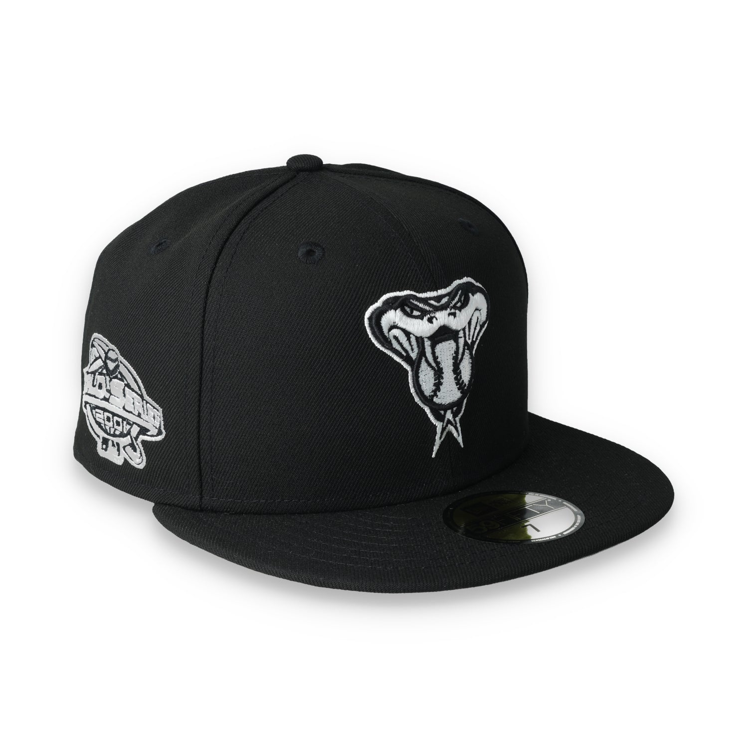 NEW ERA ARIZONA DIAMONDBACKS 2001 WORLD SERIES FITTED 59FIFTY-BLACK AND WHITE