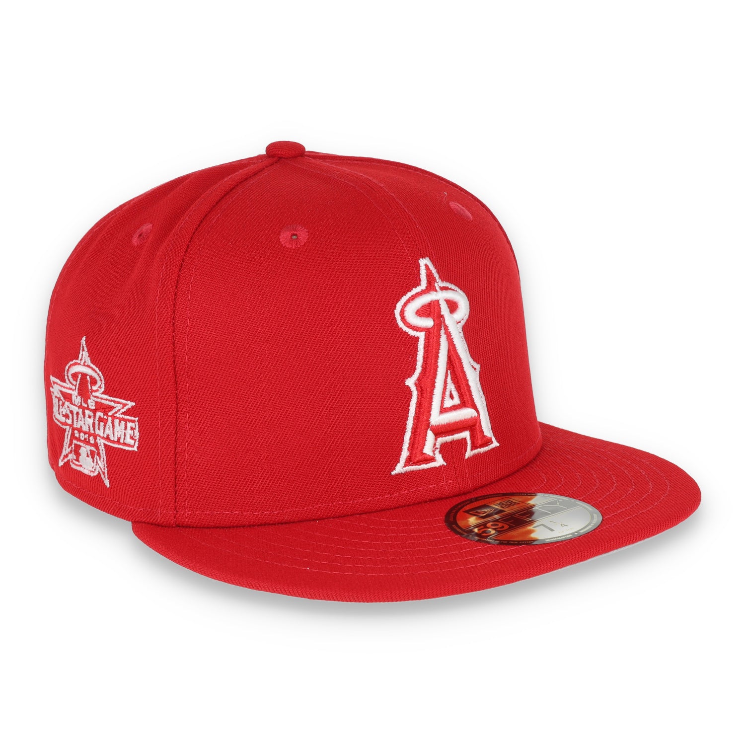 New Era Los Angels Angels 2010 MLB All Star Side Patch 59FIFTY Fitted Hat- Red/White