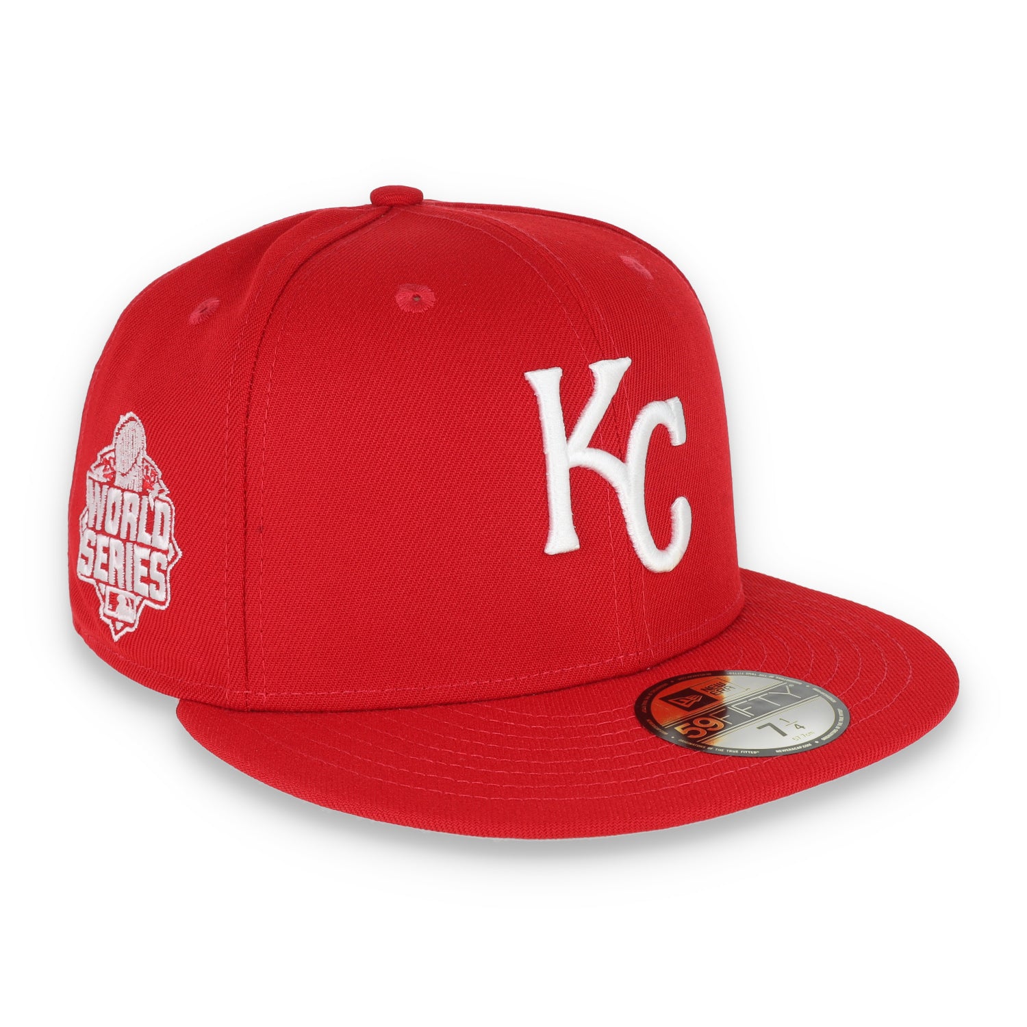 New Era Kansas City Royals Side Patch 2015 World Series 59Fifty Fitted Hat-Scarlet