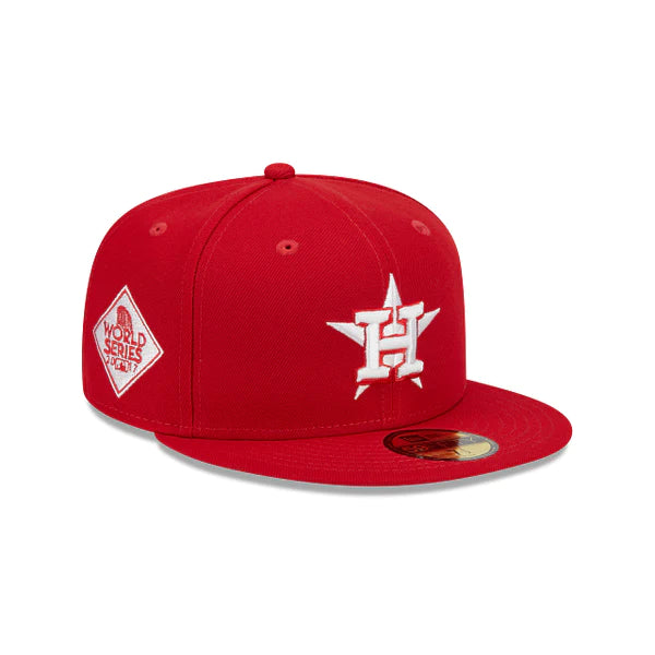 New Era Houston Astros Side Patch 2017 World Series 59FIFTY Hat-Red/White