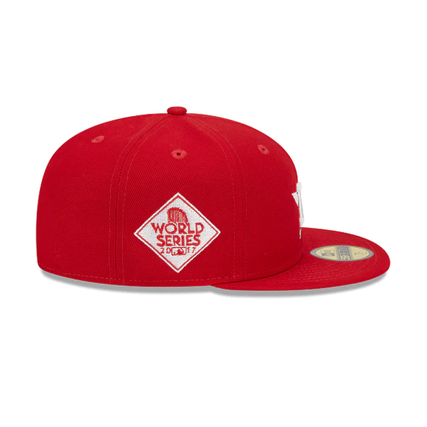 New Era Houston Astros Side Patch 2017 World Series 59FIFTY Hat-Red/White