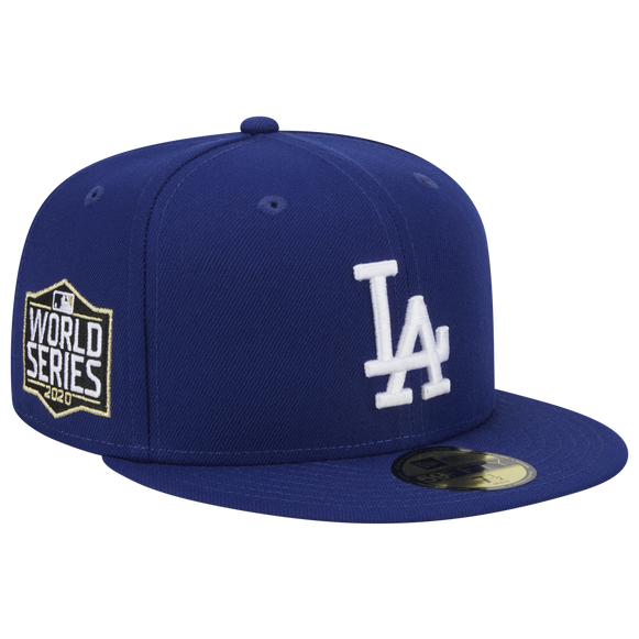 NEW ERA Los Angeles Dodgers WORLD SERIES 2020 SIDE PATCH 59FIFTY FITTED HAT-Blue