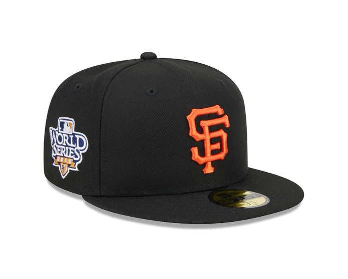 NEW ERA SAN FRANCISCO GIANTS BLACK 2010 WORLD SERIES FITTED HAT 59FIFTY FITTED HAT