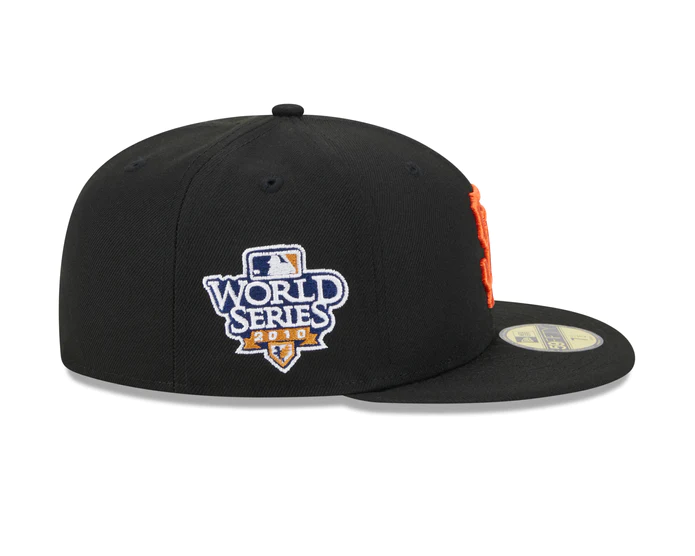 NEW ERA SAN FRANCISCO GIANTS BLACK 2010 WORLD SERIES FITTED HAT 59FIFTY FITTED HAT