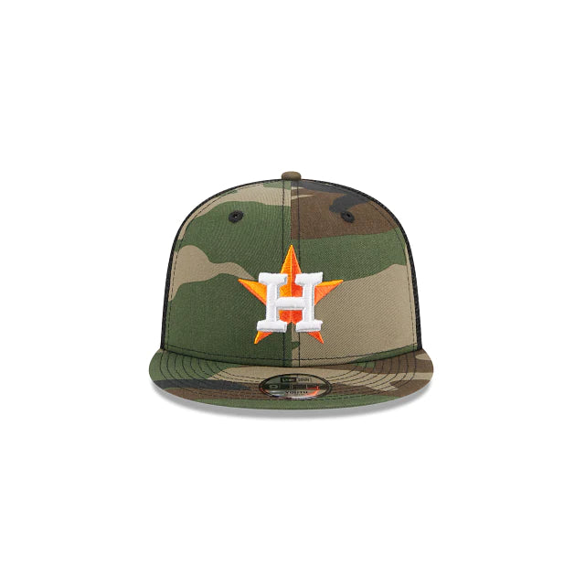 New Era Youth Houston Astros 9FIFTY Trucker Snapback Hat