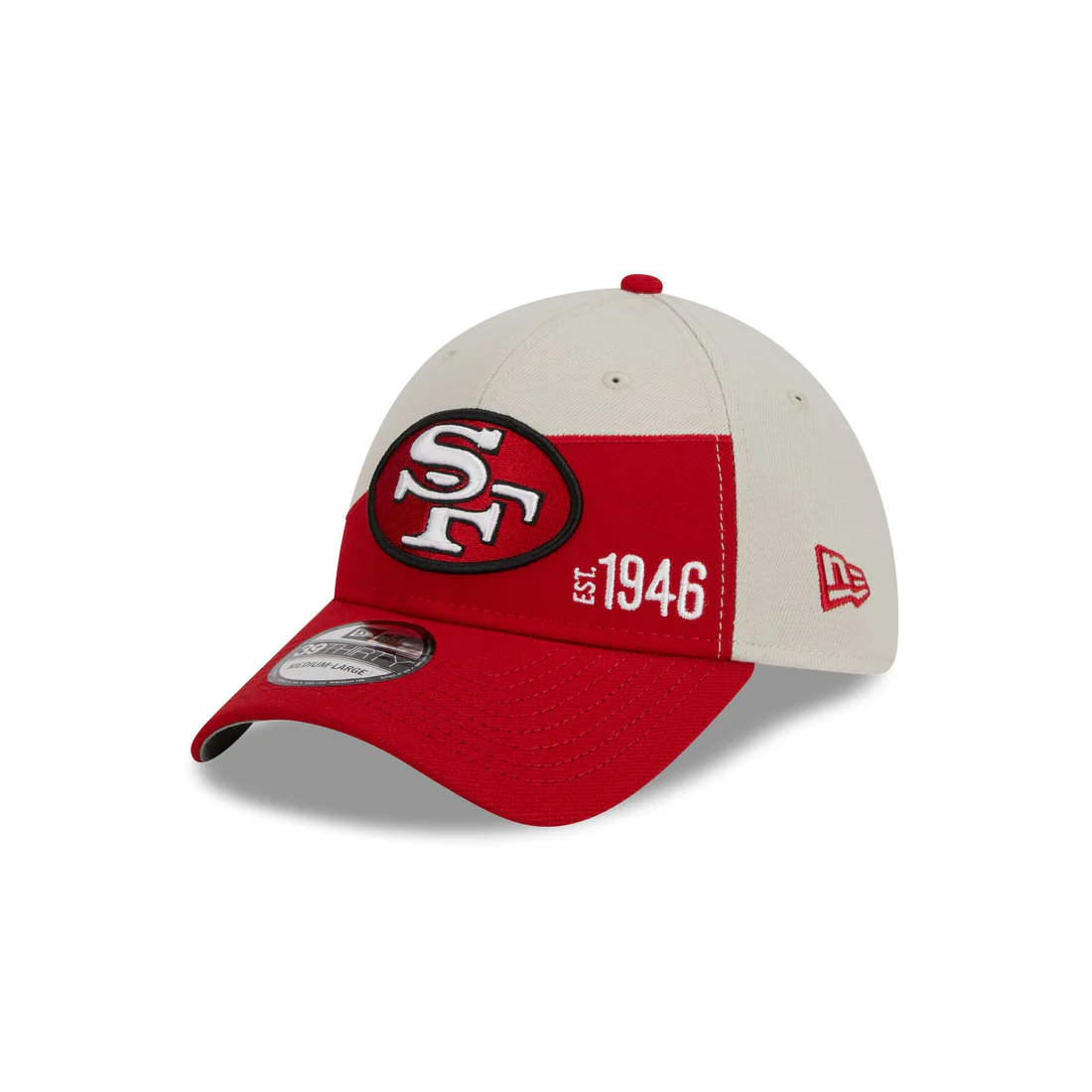 New Era San Francisco 49ers 2023 Sideline Historic 39THIRTY Stretch Fit