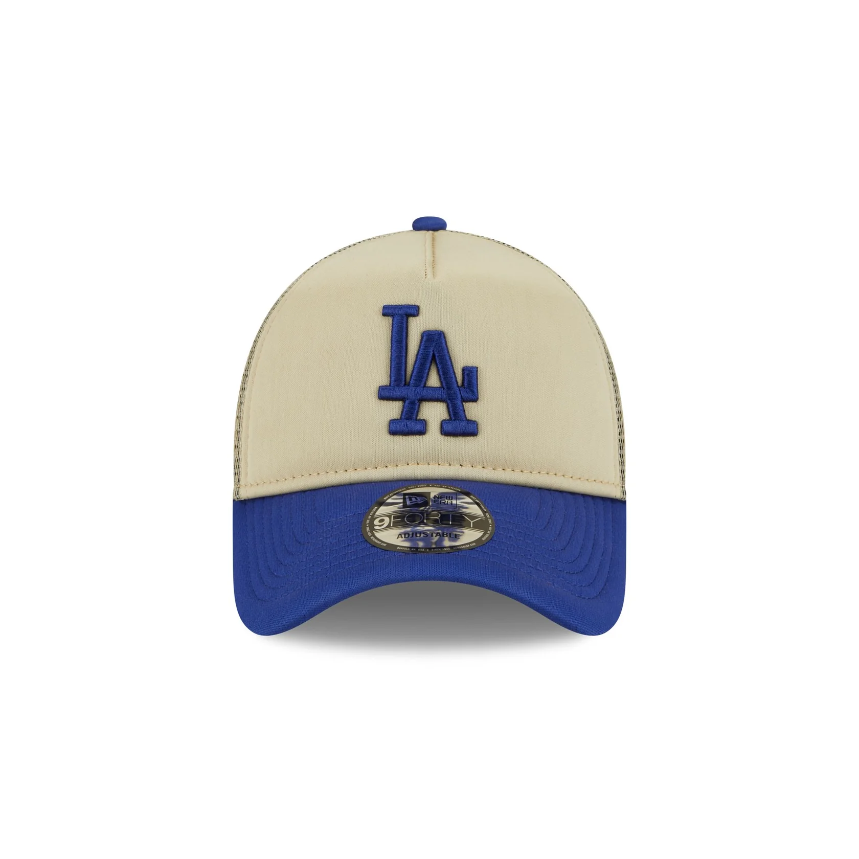 New Era Los Angeles Dodgers All Day 9Forty A-Frame Trucker-Tan/Blue