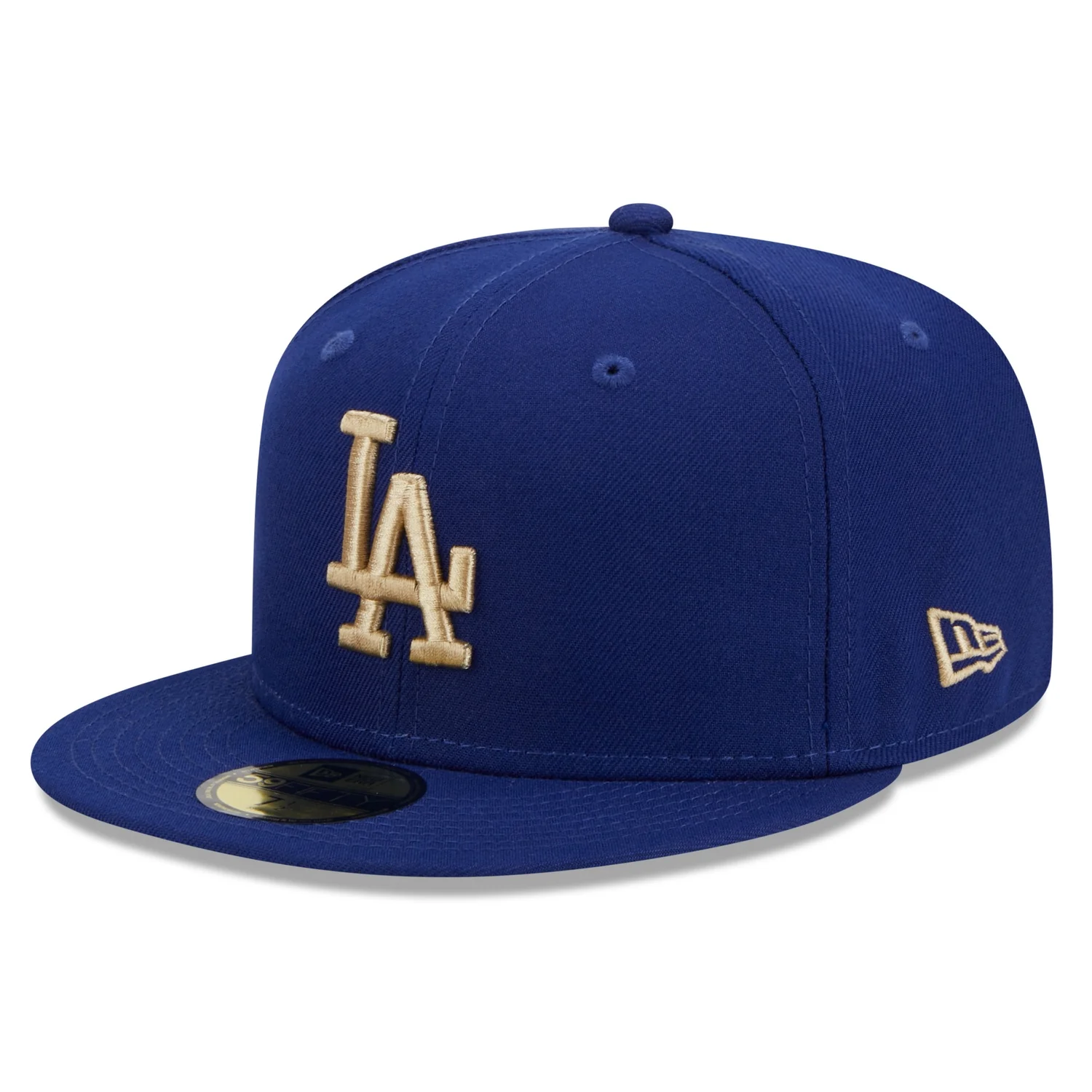 New Era Los Angeles Dodgers Laurel 1963 World Series Side Patch 59fifty Fitted Cap-Blue
