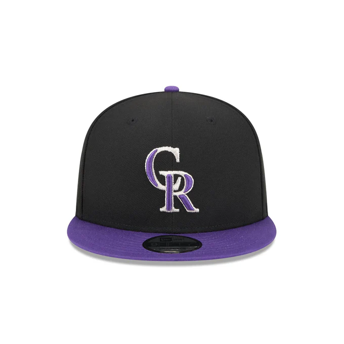 New Era Colorado Rockies On Field Alternative 9FIFTY Snapback-Black-purple