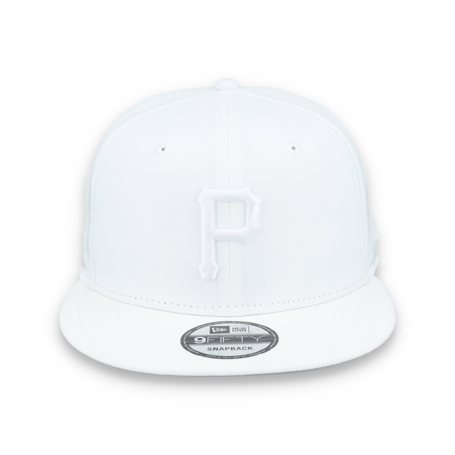 New Era Pittsburgh Pirates White on White 9FIFTY Snapback Hat-