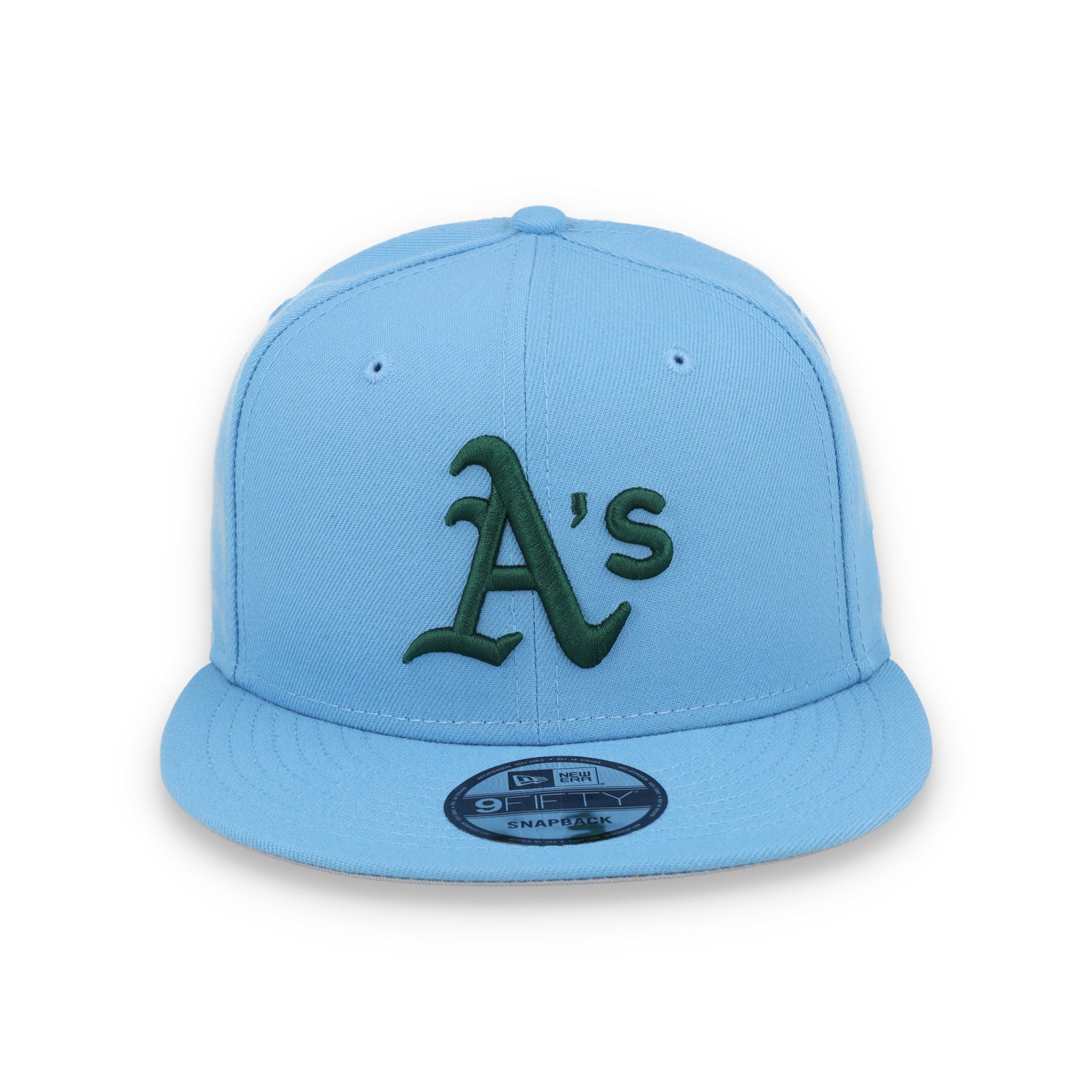 New Era Oakland Athletics MLB Basic 9FIFTY Snapback Hat-Sky Blue