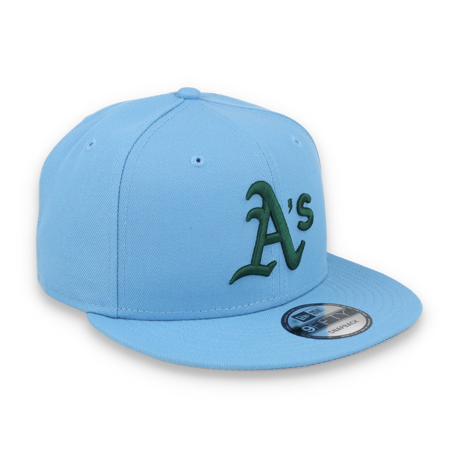 New Era Oakland Athletics MLB Basic 9FIFTY Snapback Hat-Sky Blue