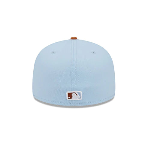 New Era Pittsburgh Pirates Color Pack 59FIFTY Fitted Hat-Light Blue/Rust Orange