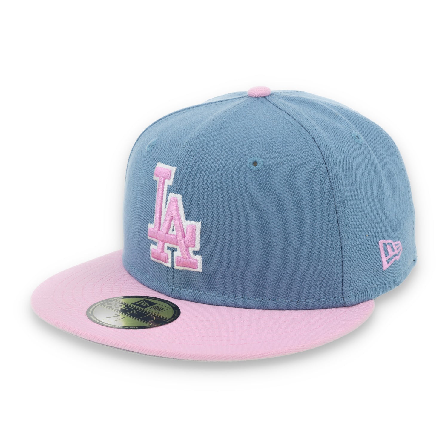 New Era  Los Angeles Dodgers Color Pack 59FIFTY Fitted Hat-Light Blue /Pink