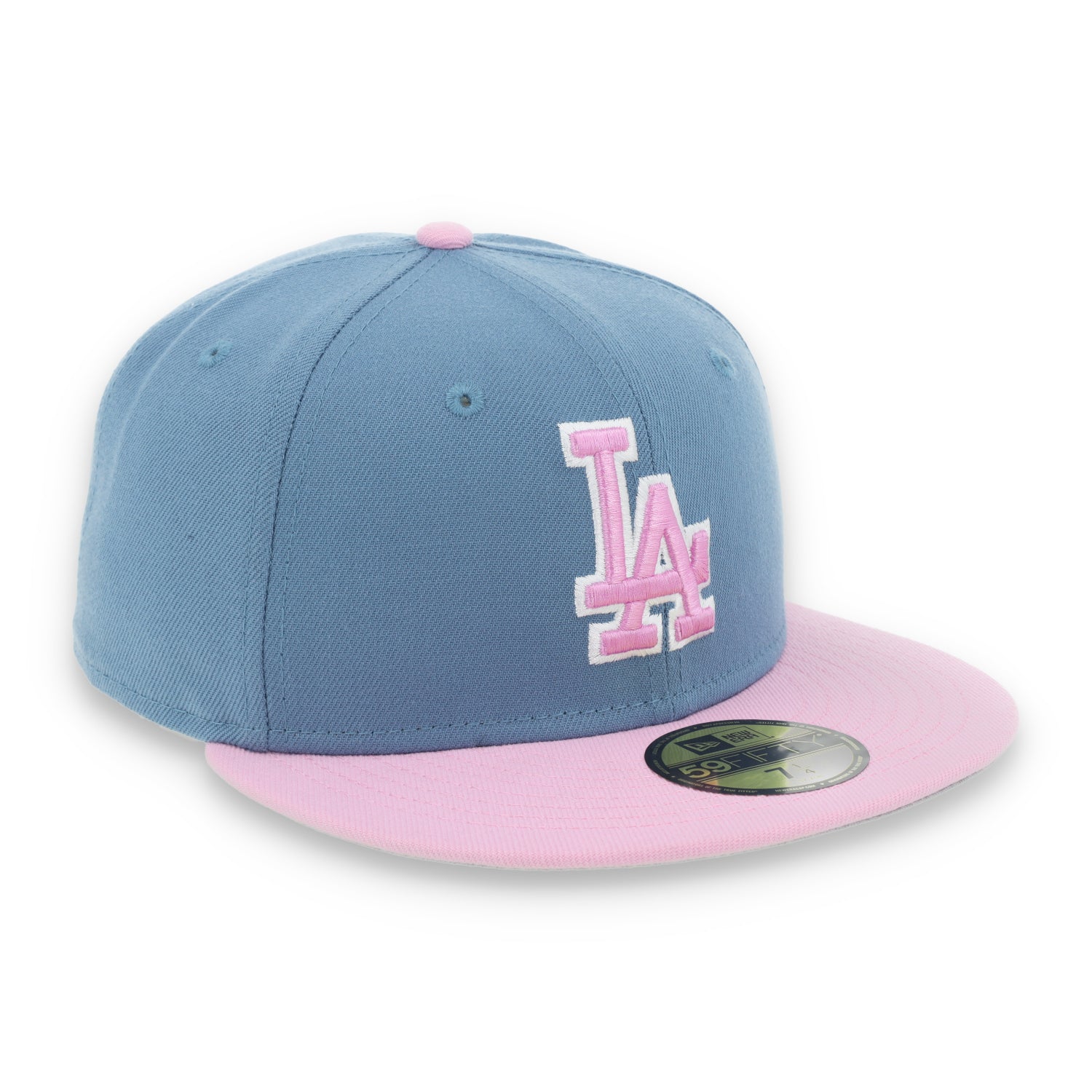 New Era  Los Angeles Dodgers Color Pack 59FIFTY Fitted Hat-Light Blue /Pink