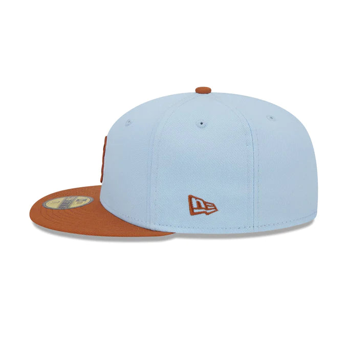 New Era Boston Red Sox Color Pack 59FIFTY Fitted Hat-Light Blue/Rust Orange