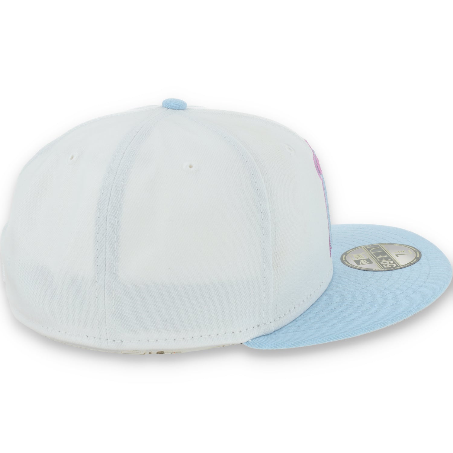 New Era Los Angeles Angels Color Pack 59FIFTY Fitted Hat-White/Light Blue Pink