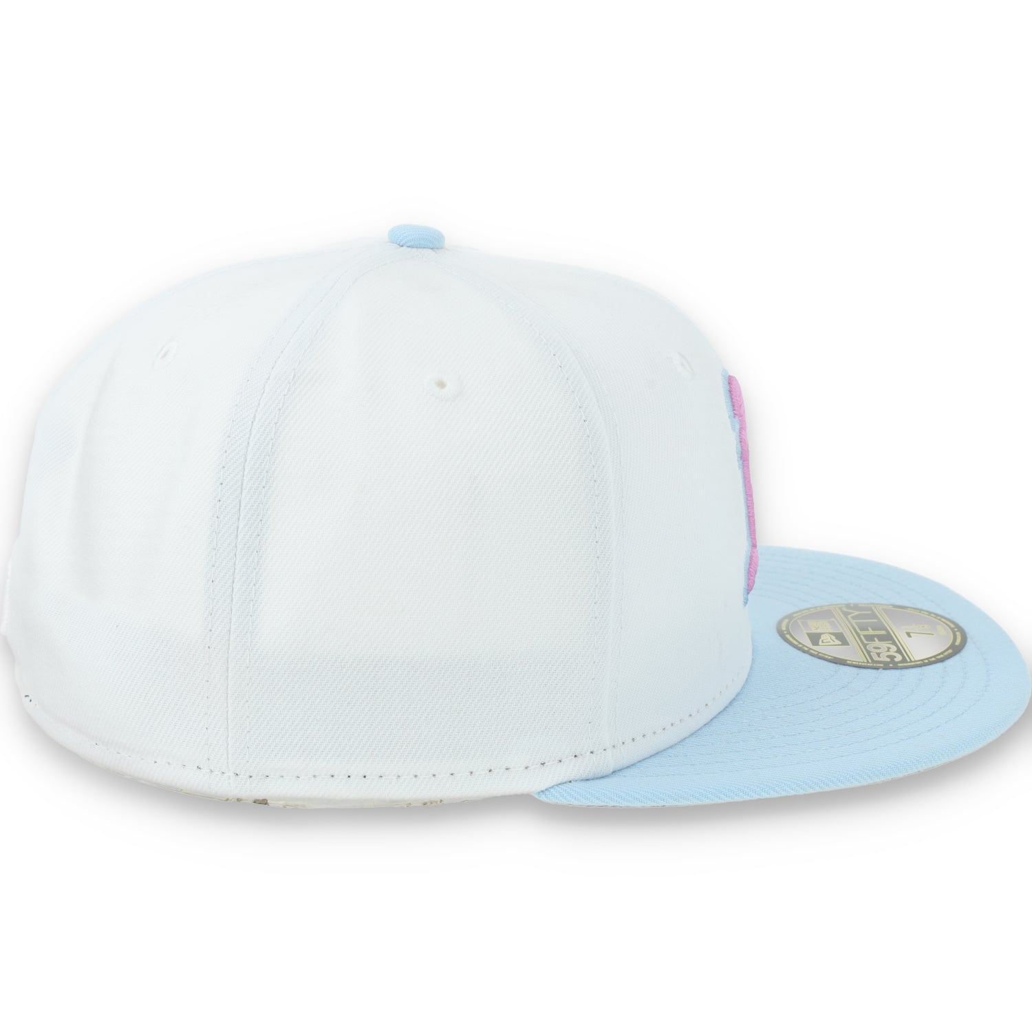 New Era Oakland Athletics Color Pack 59FIFTY Fitted Hat-White/Light Blue /Pink