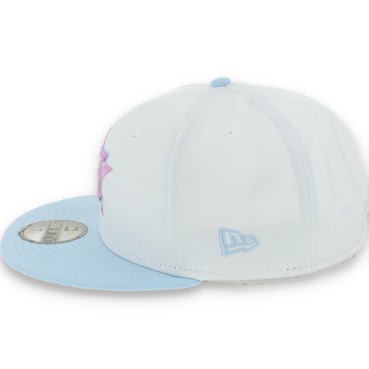 New Era Houston Astros Color Pack 59FIFTY Fitted Hat-White/Light Blue /Pink