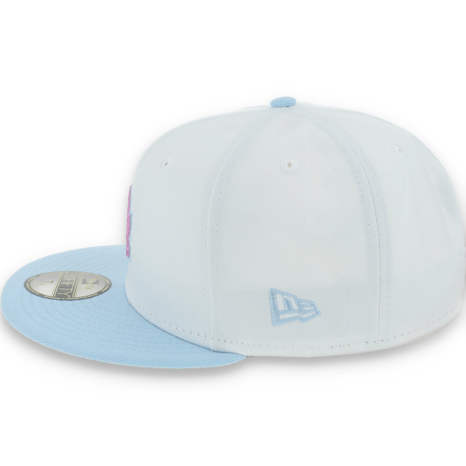 New Era  Los Angeles Dodgers Color Pack 59FIFTY Fitted Hat-White/Light Blue /Pink