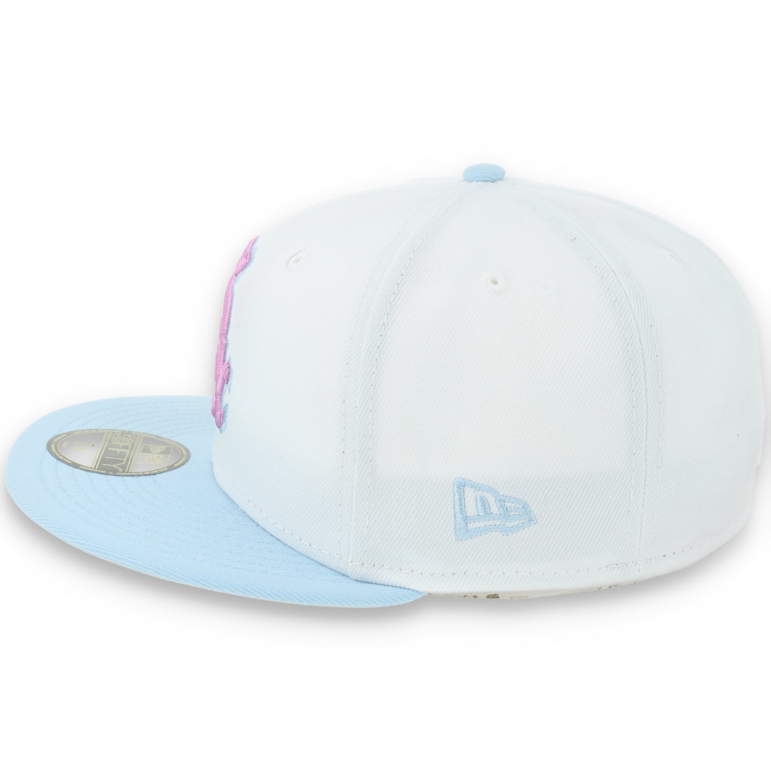 New Era Chicago White Sox Color Pack 59FIFTY Fitted Hat-White/Light Blue /Pink