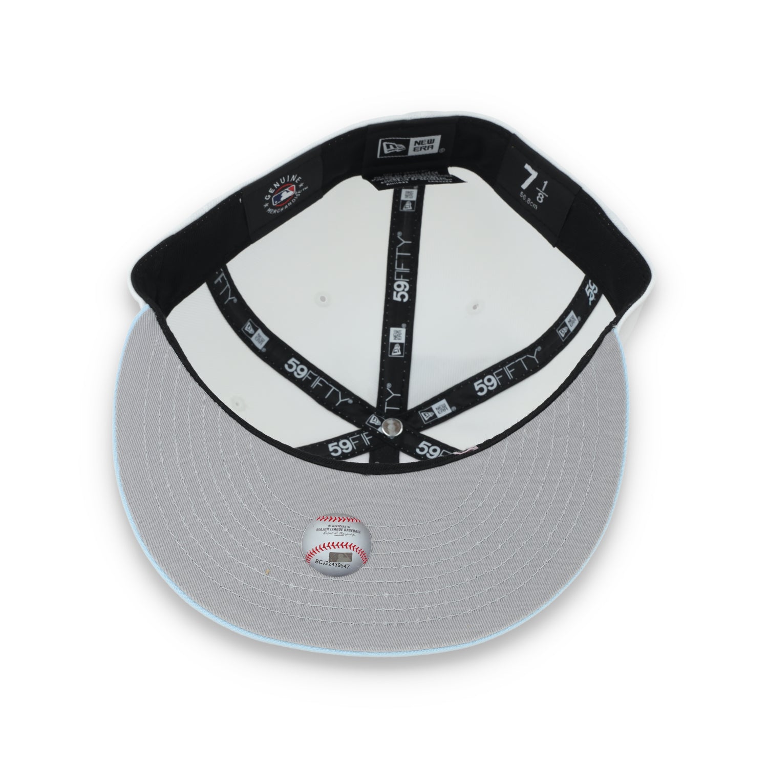 New Era Chicago White Sox Color Pack 59FIFTY Fitted Hat-White/Light Blue /Pink