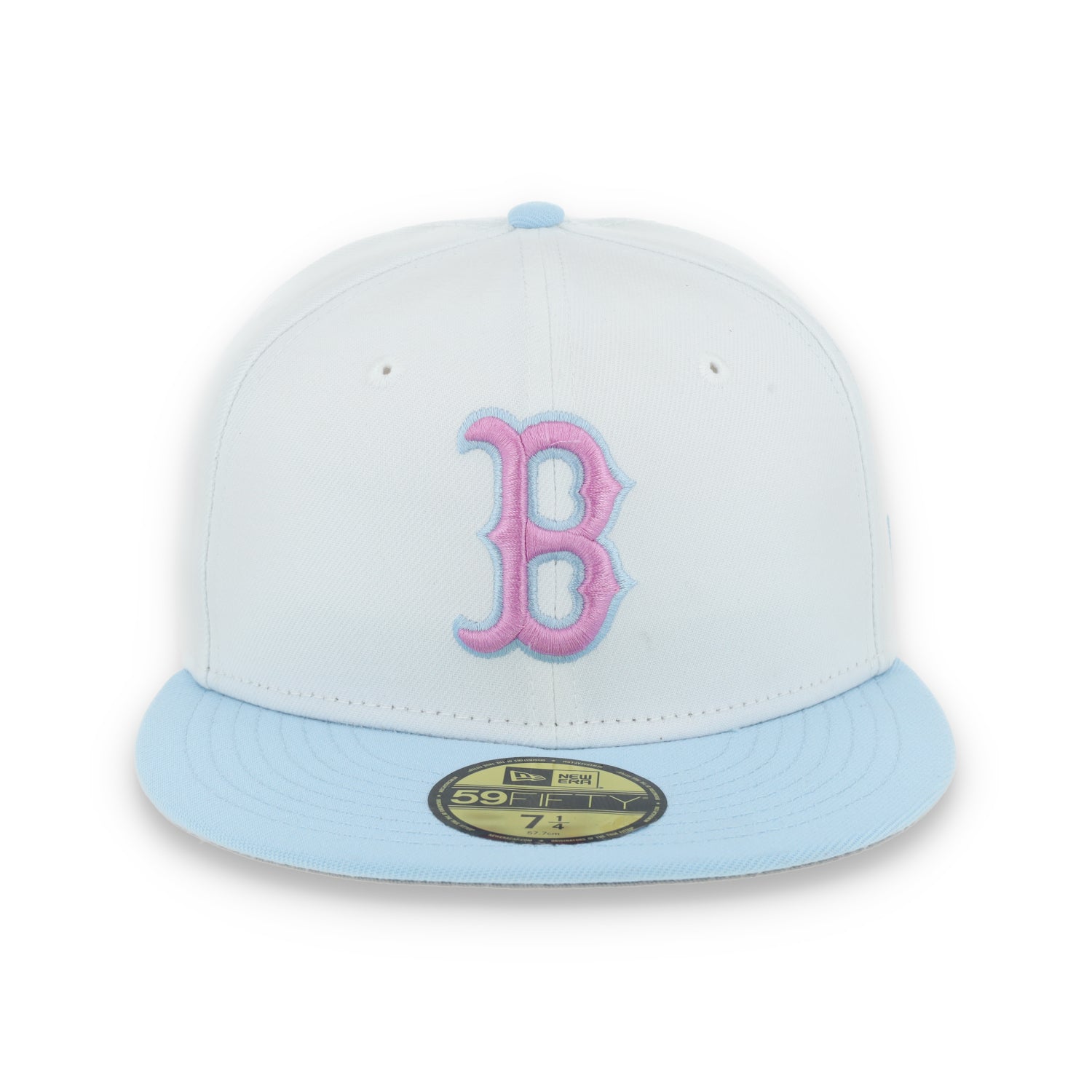 New Era Boston Red Sox Color Pack 59FIFTY Fitted Hat-White/Light Blue /Pink