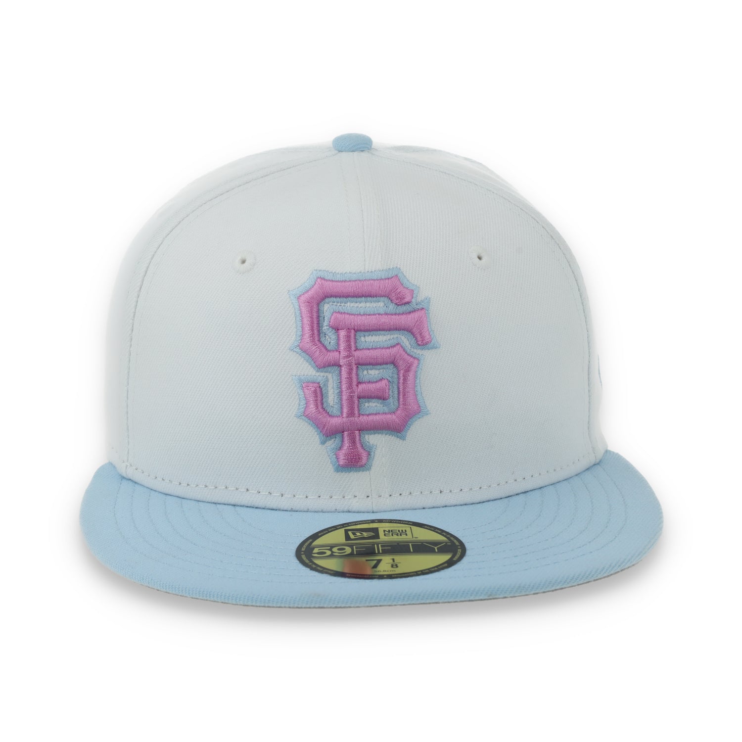 New Era San Francisco Giants Color Pack 59FIFTY Fitted Hat-White/Light Blue /Pink