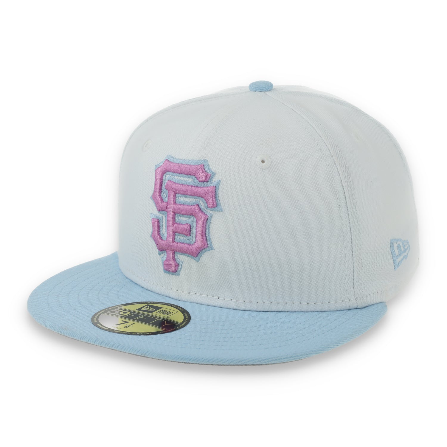 New Era San Francisco Giants Color Pack 59FIFTY Fitted Hat-White/Light Blue /Pink