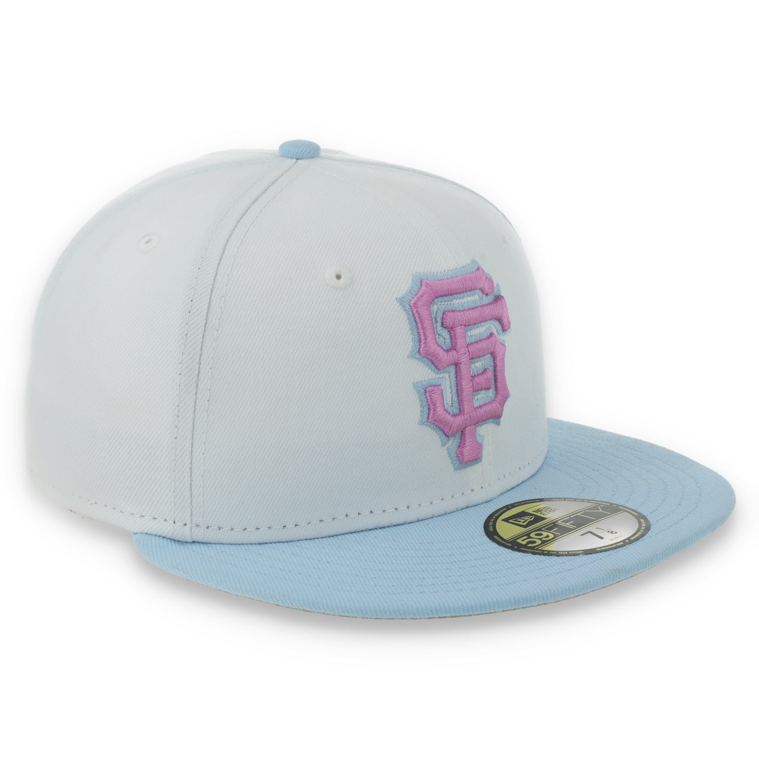 New Era San Francisco Giants Color Pack 59FIFTY Fitted Hat-White/Light Blue /Pink