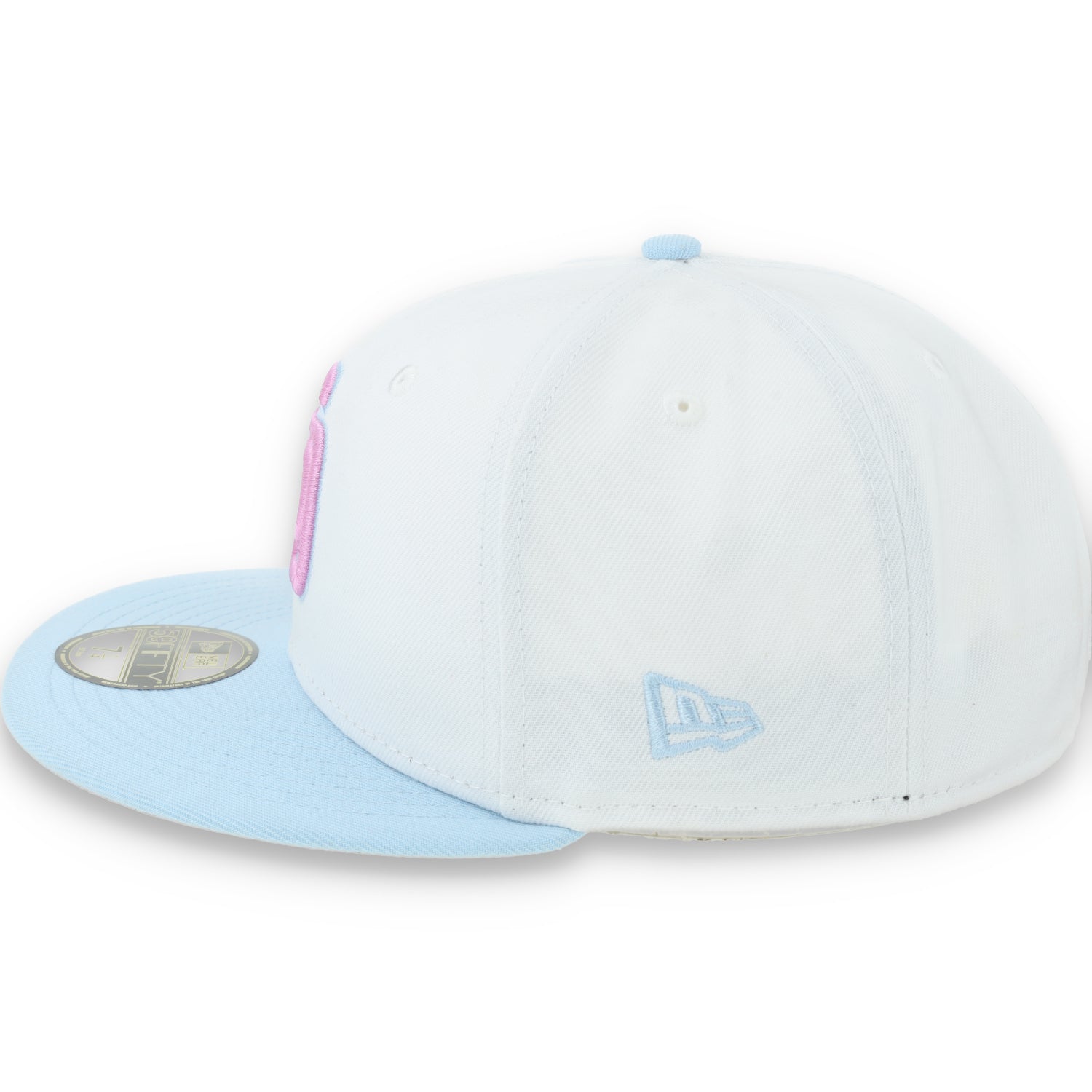 New Era San Diego Padres Color Pack 59FIFTY Fitted Hat-White/Light Blue /Pink