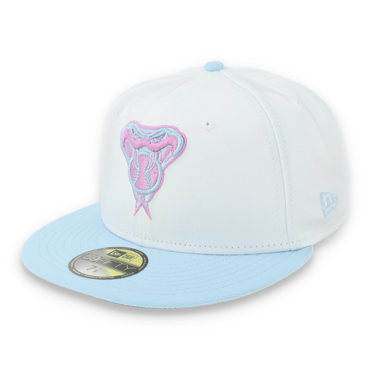 New Era Arizona Diamondbacks Color Pack 59FIFTY Fitted Hat-White/Light Blue /Pink