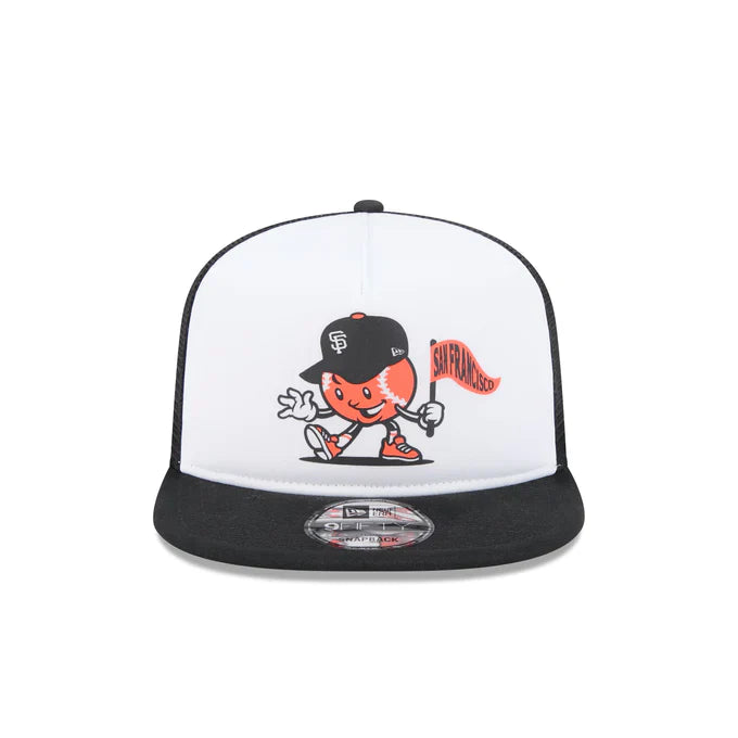 New Era Youth San Francisco Giants Mascot Court Sport 9FIFTY A-Frame Trucker Hat