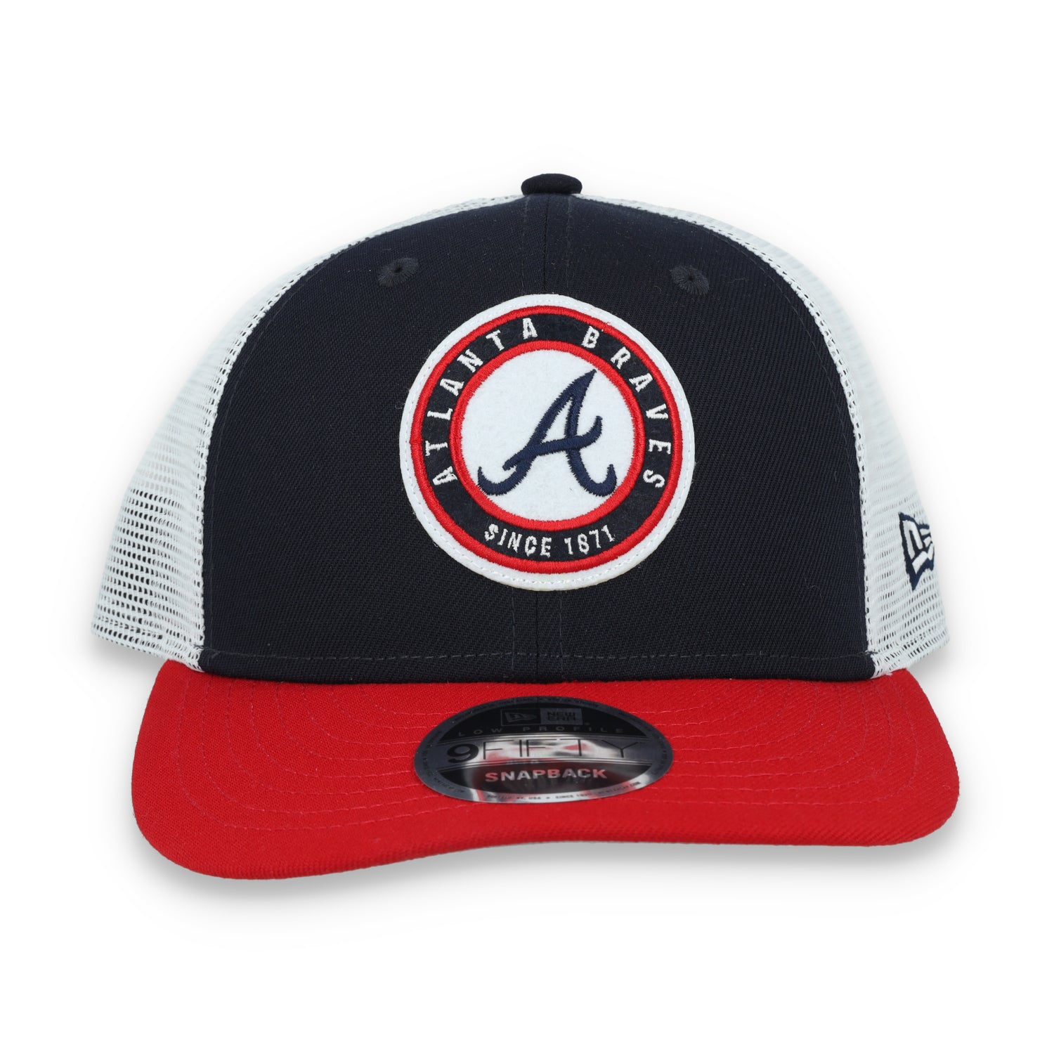 New Era Atlanta Braves Throwback Low Profile 9FIFTY Trucker Snapback Hat