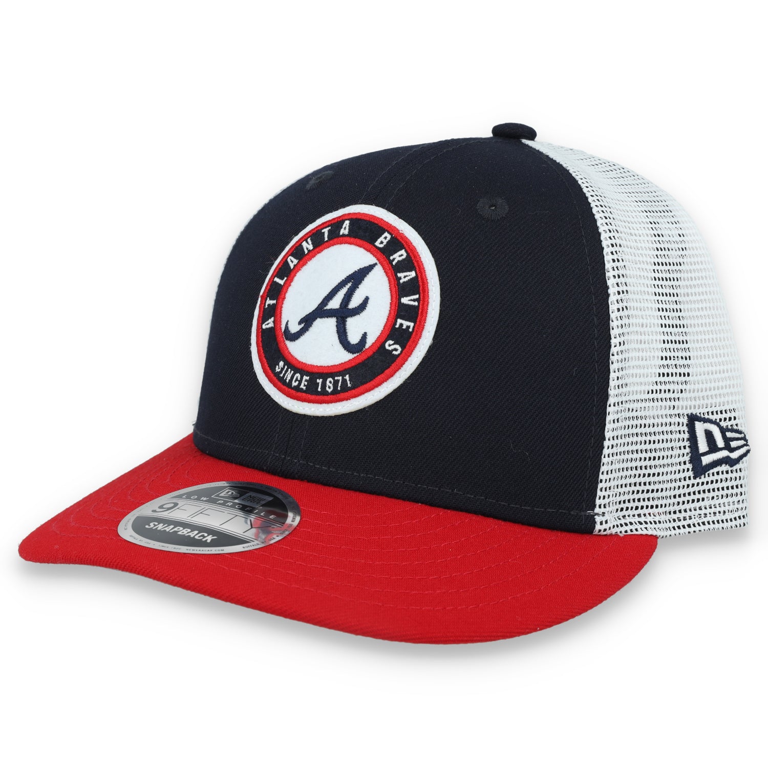 New Era Atlanta Braves Throwback Low Profile 9FIFTY Trucker Snapback Hat