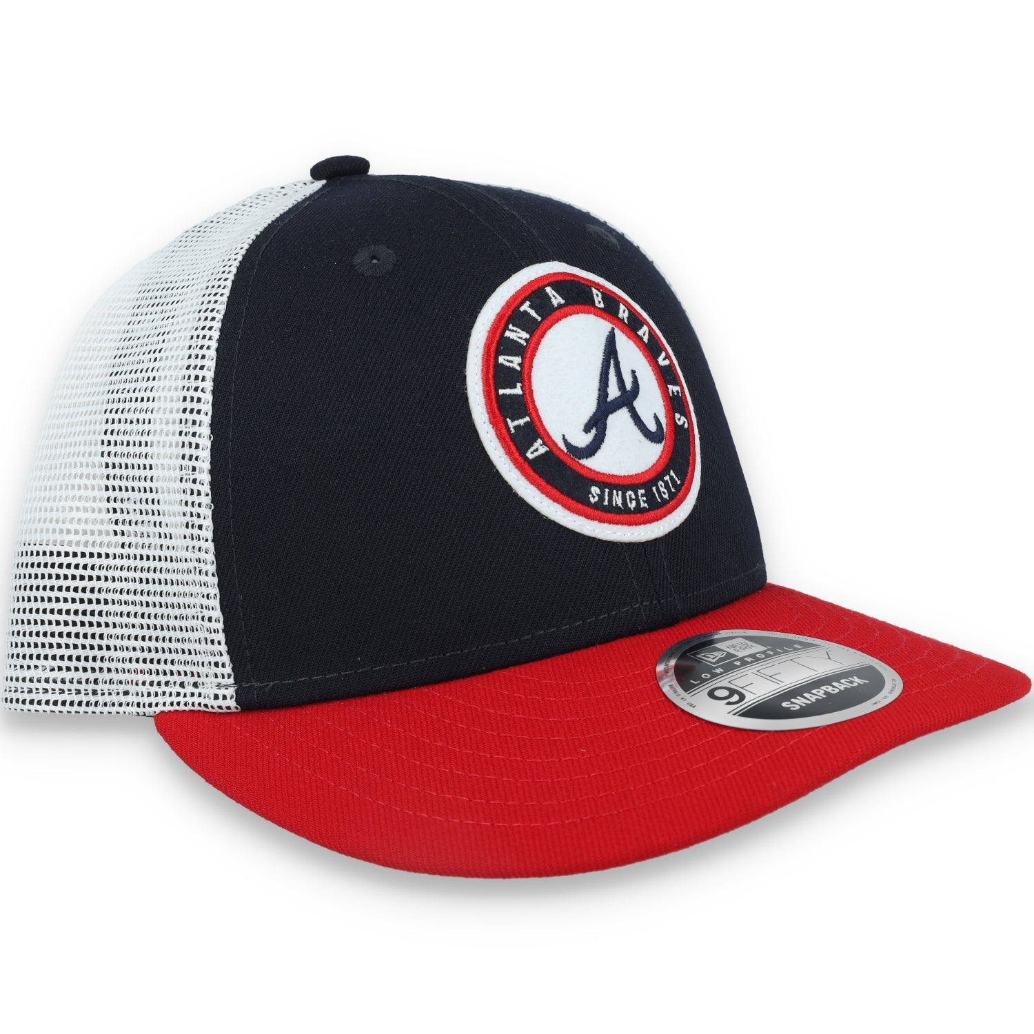 New Era Atlanta Braves Throwback Low Profile 9FIFTY Trucker Snapback Hat