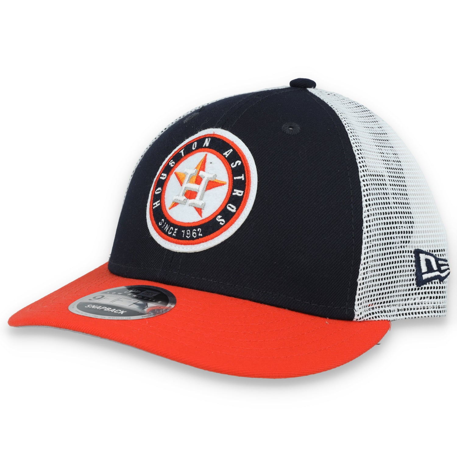 New Era Houston Astros Throwback Low Profile 9FIFTY Trucker Snapback Hat
