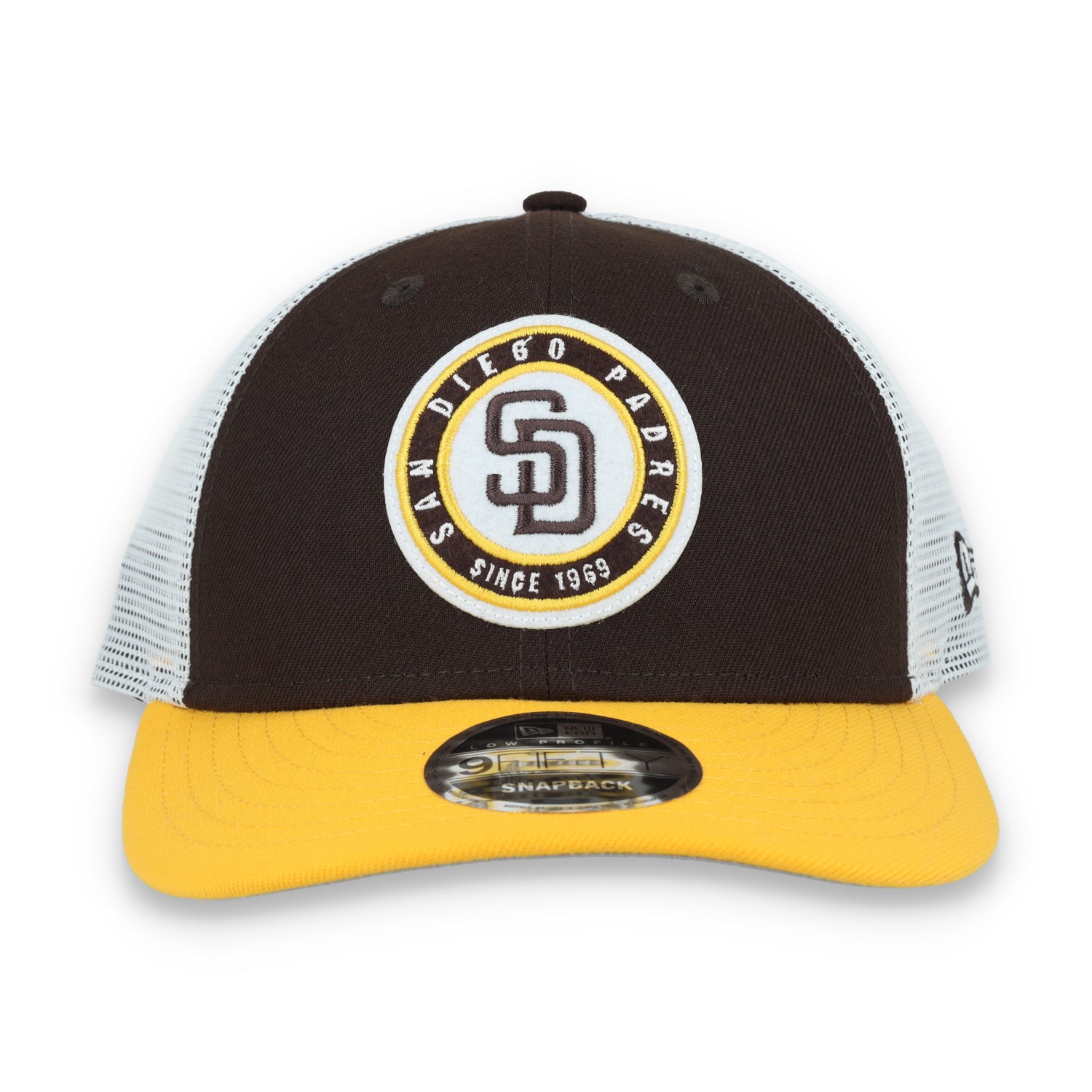 New Era San Diego Padres Throwback Low Profile 9FIFTY Trucker Snapback Hat