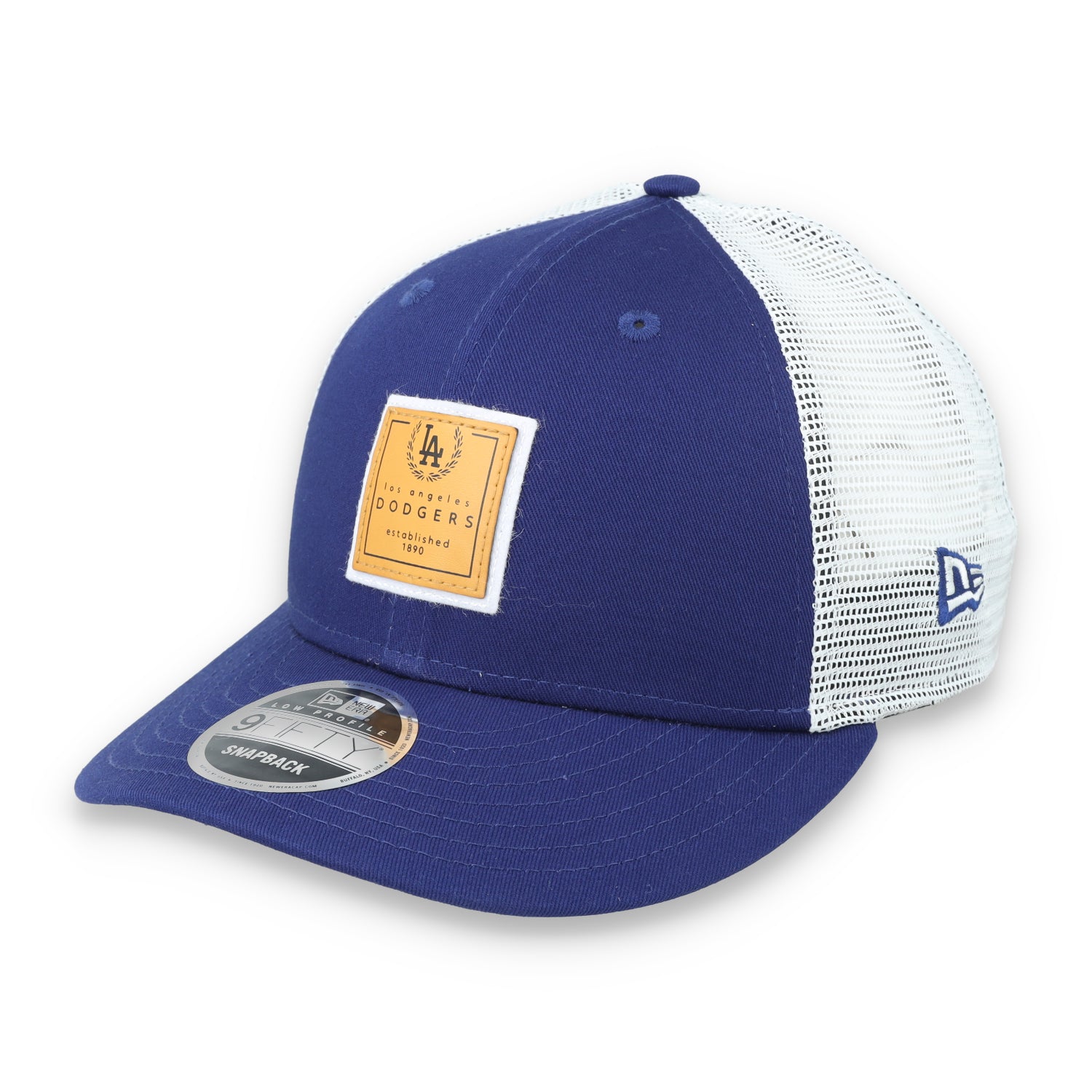 New Era Los Angeles Dodgers Court Sport Low Profile 9FIFTY Trucker Snapback Hat