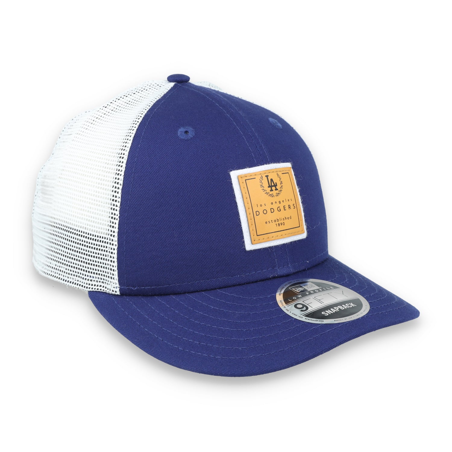 New Era Los Angeles Dodgers Court Sport Low Profile 9FIFTY Trucker Snapback Hat