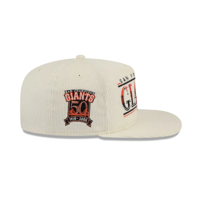 New Era San Francisco Giants Corduroy Throwback The Golfer Snapback Hat