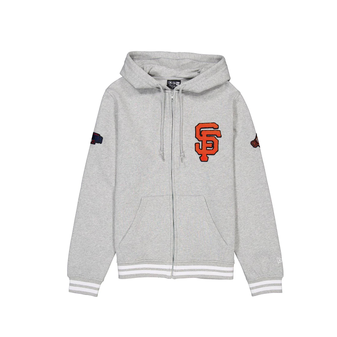 New Era Men's San Francisco Giants Logo Select Full-Zip Hoodie-Gray