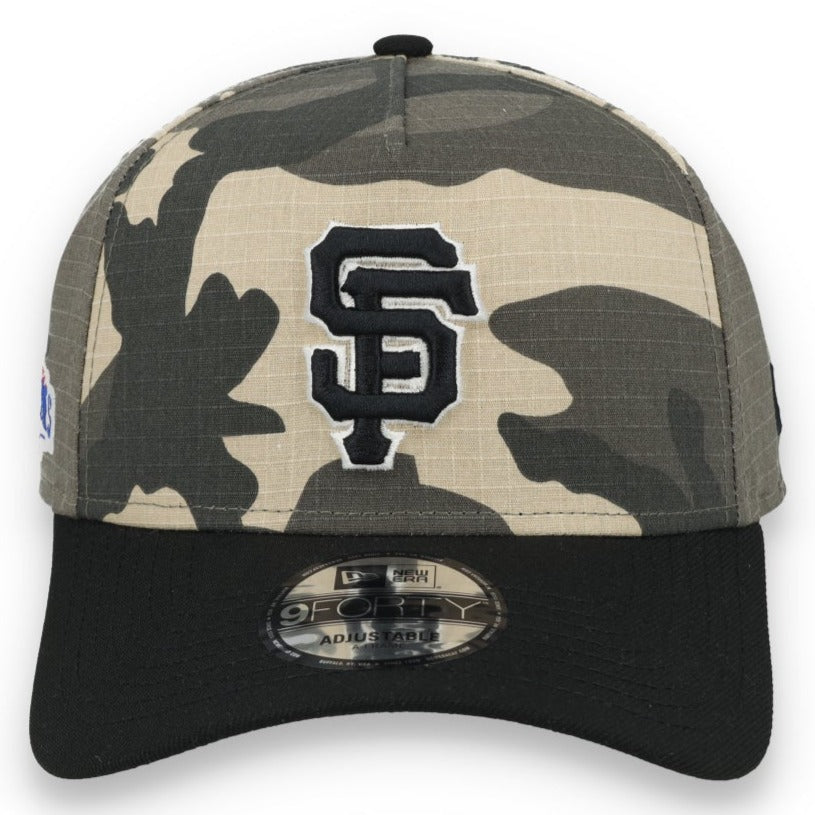 New Era San Francisco Giant 2014 World Series Side Patch A-Frame 9FORTY Adjustable Hat-Camo